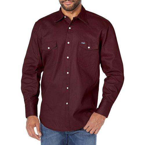 Wrangler Firm Finish - Camicia da Lavoro Western da Uomo